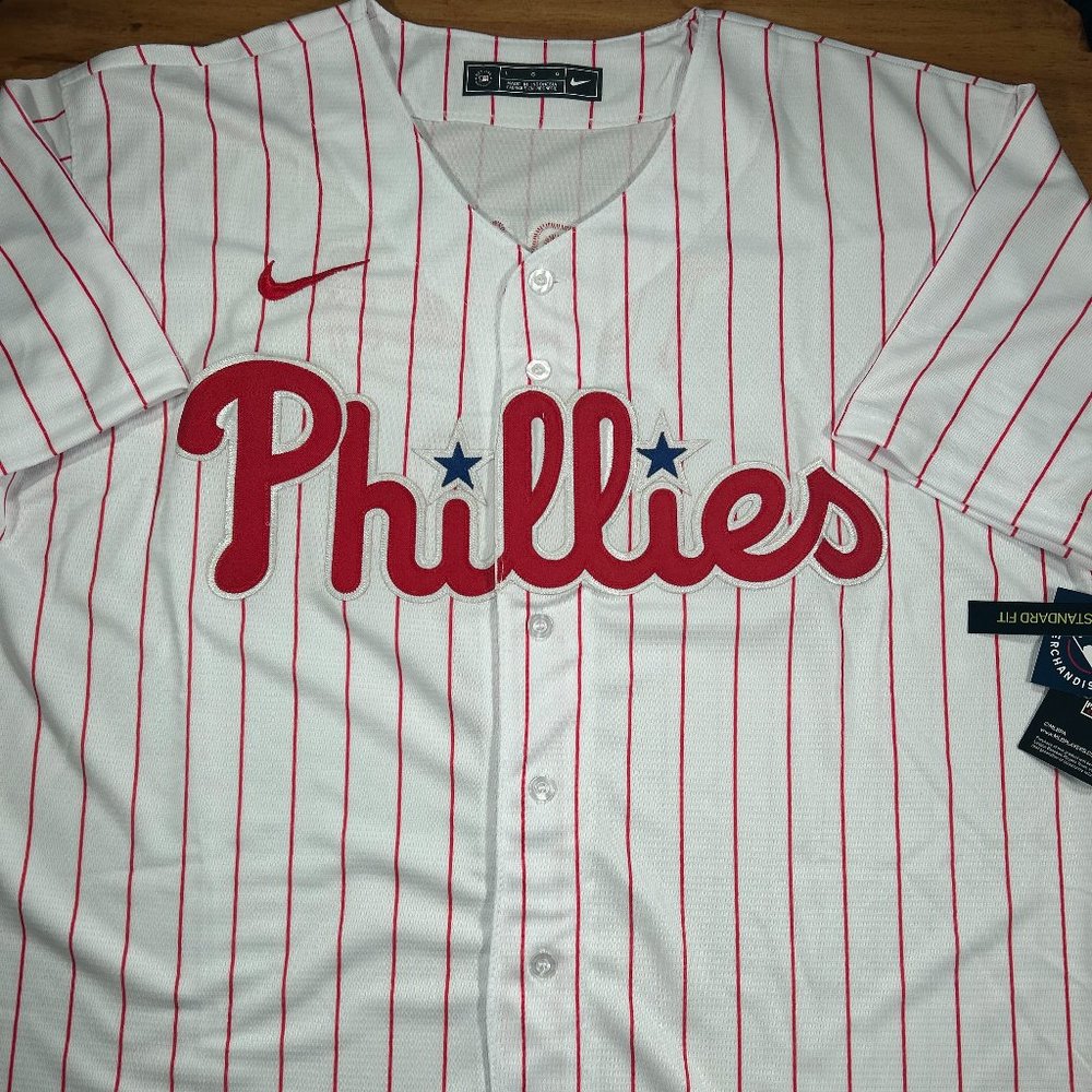 Bryce Harper #3 Philadelphia Phillies White Stitched Jersey Men's Sizes - Picture 2 of 7